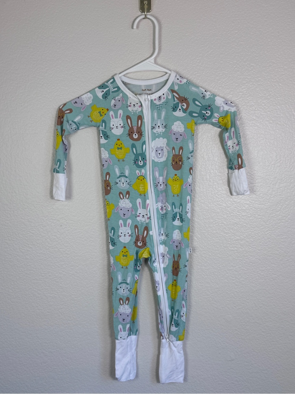 Little Sleepies One Piece Baby Infant 12-18 Months Bamboo Spring Whimsical Farm